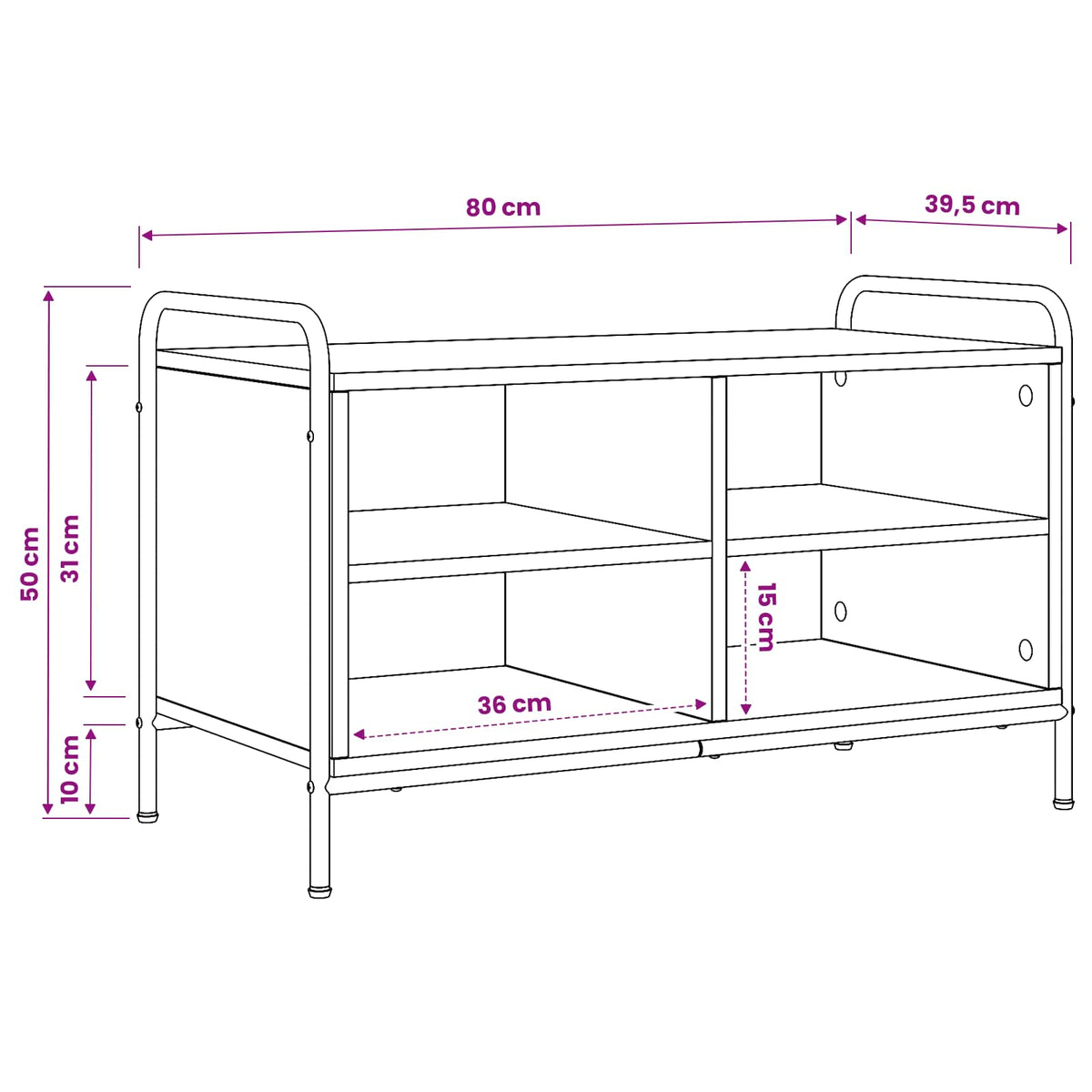Mobile TV 140 x 39,5 x 50 cm Rovere Artigianale | homemem39