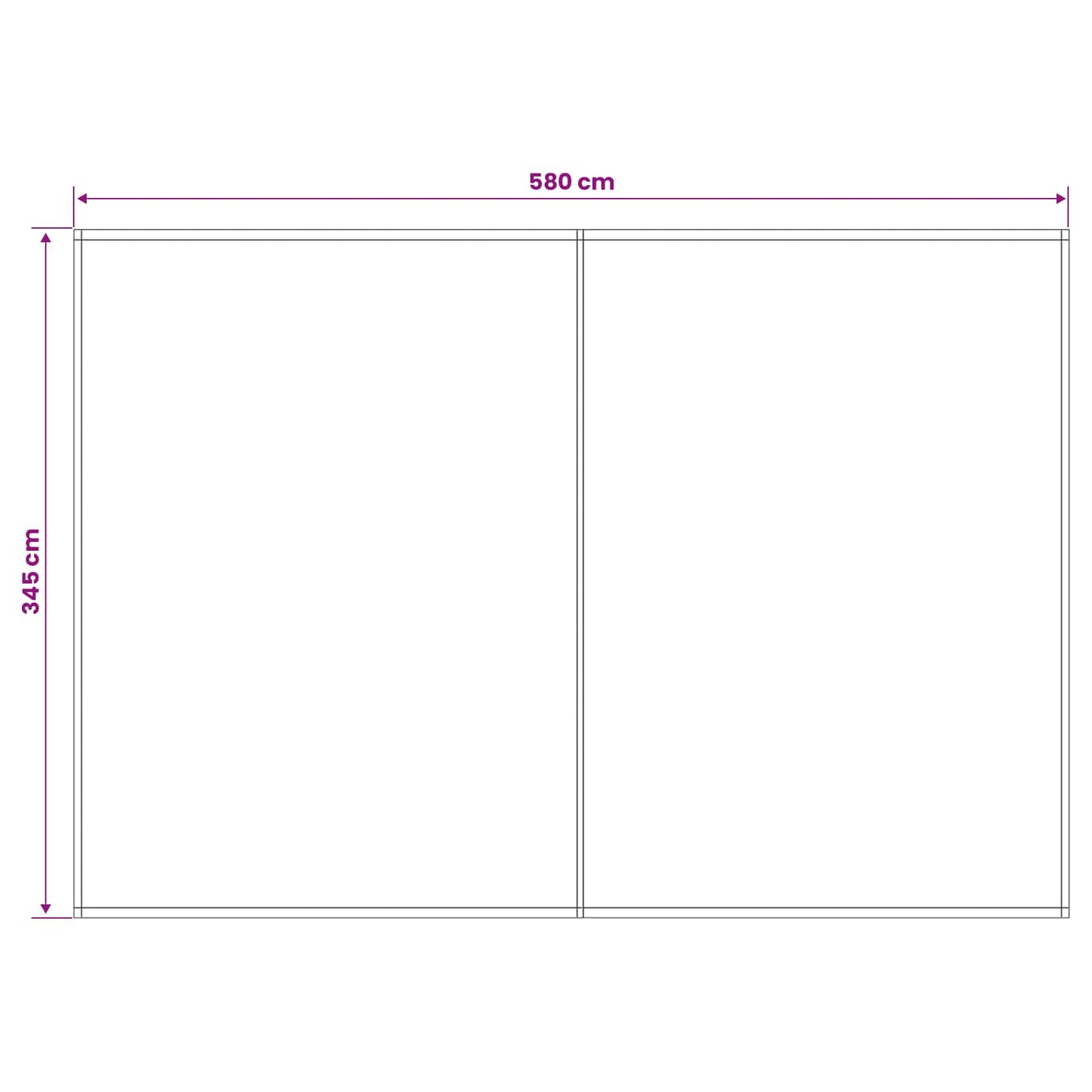 Telo di ricambio per tenda da sole Grigio Chiaro 600 × 350 cm | homemem39