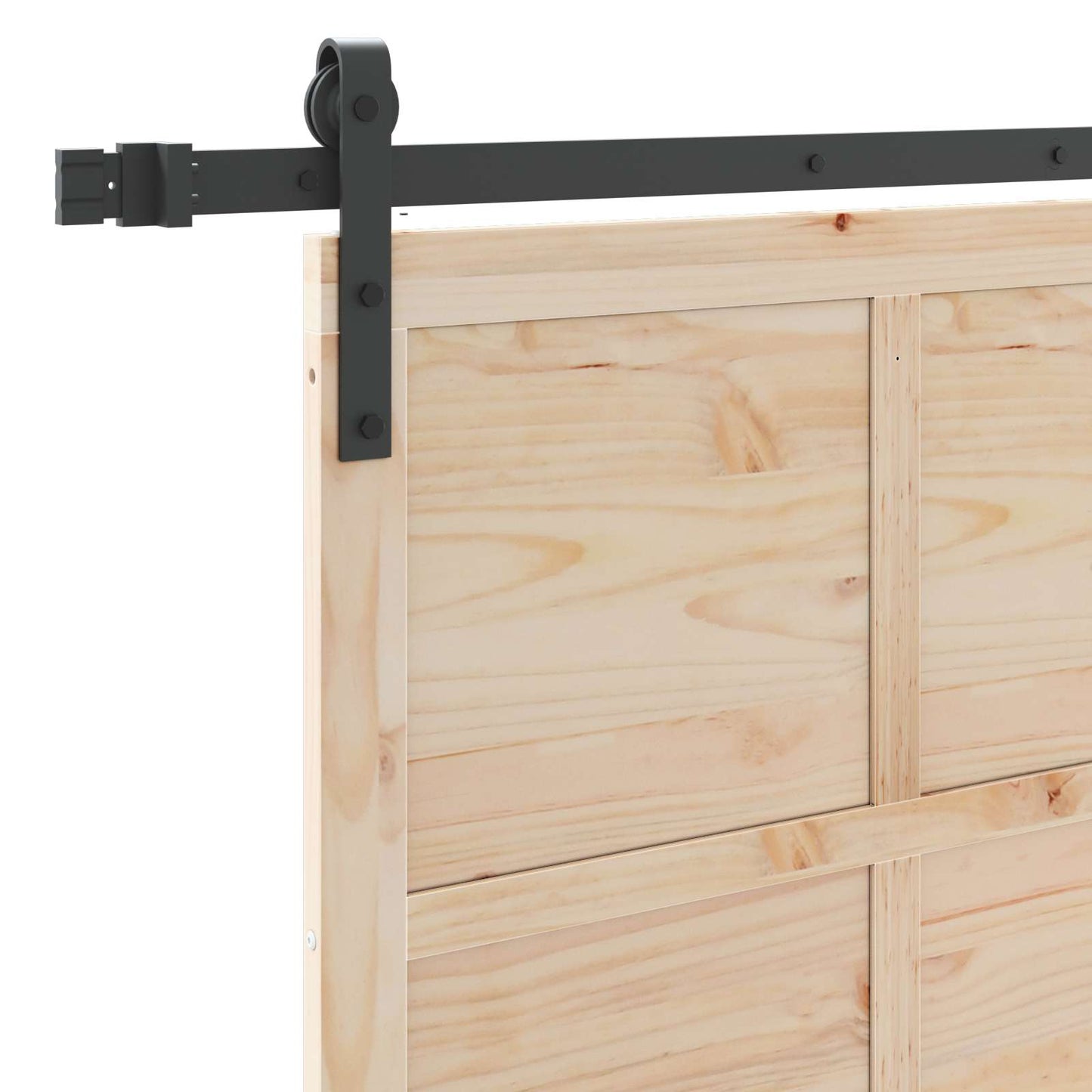 Porta scorrevole Naturale 80 x 208 cm Legno Massello di Pino | homemem39
