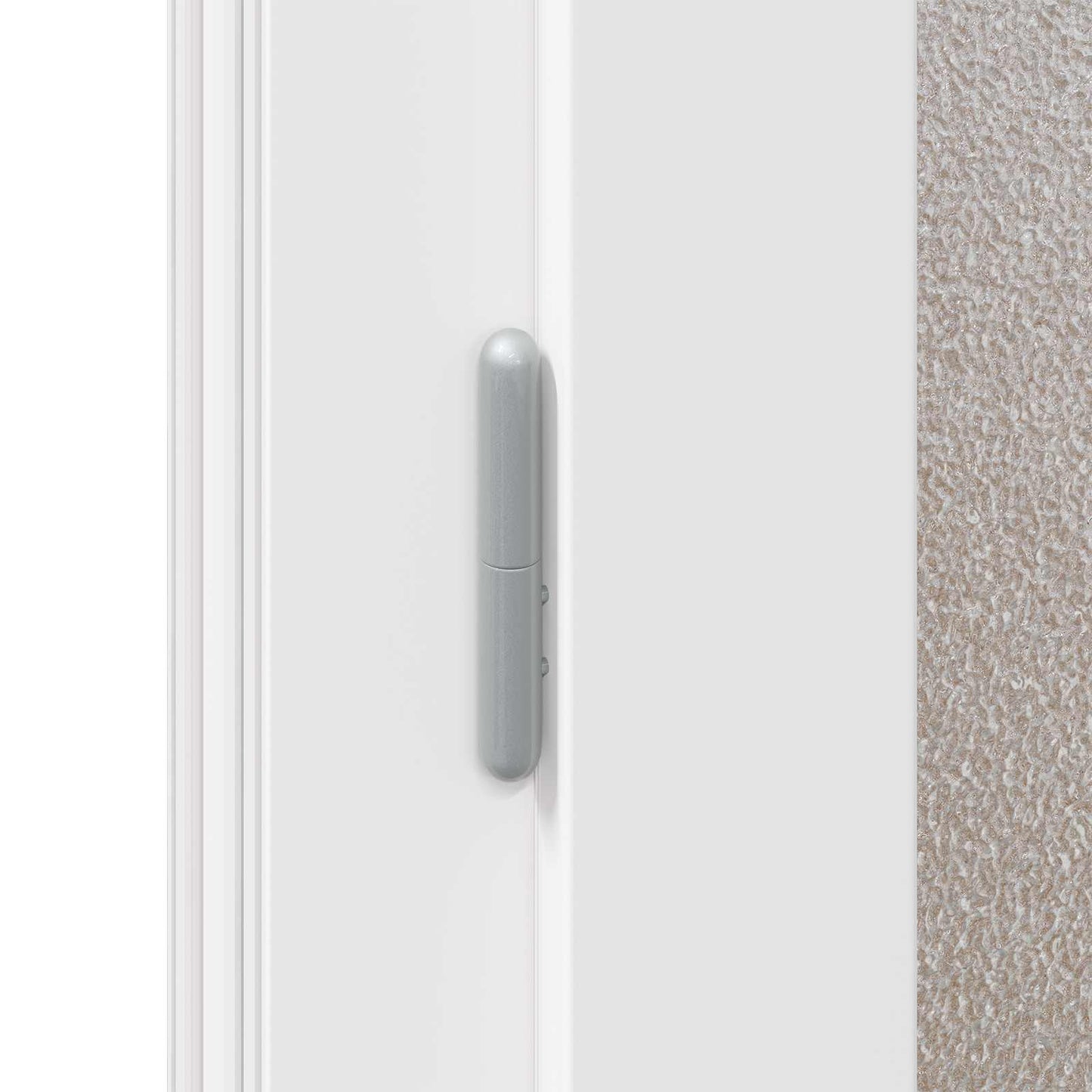 Porta d'ingresso laterale Antracite 98 x 198 cm PVC
