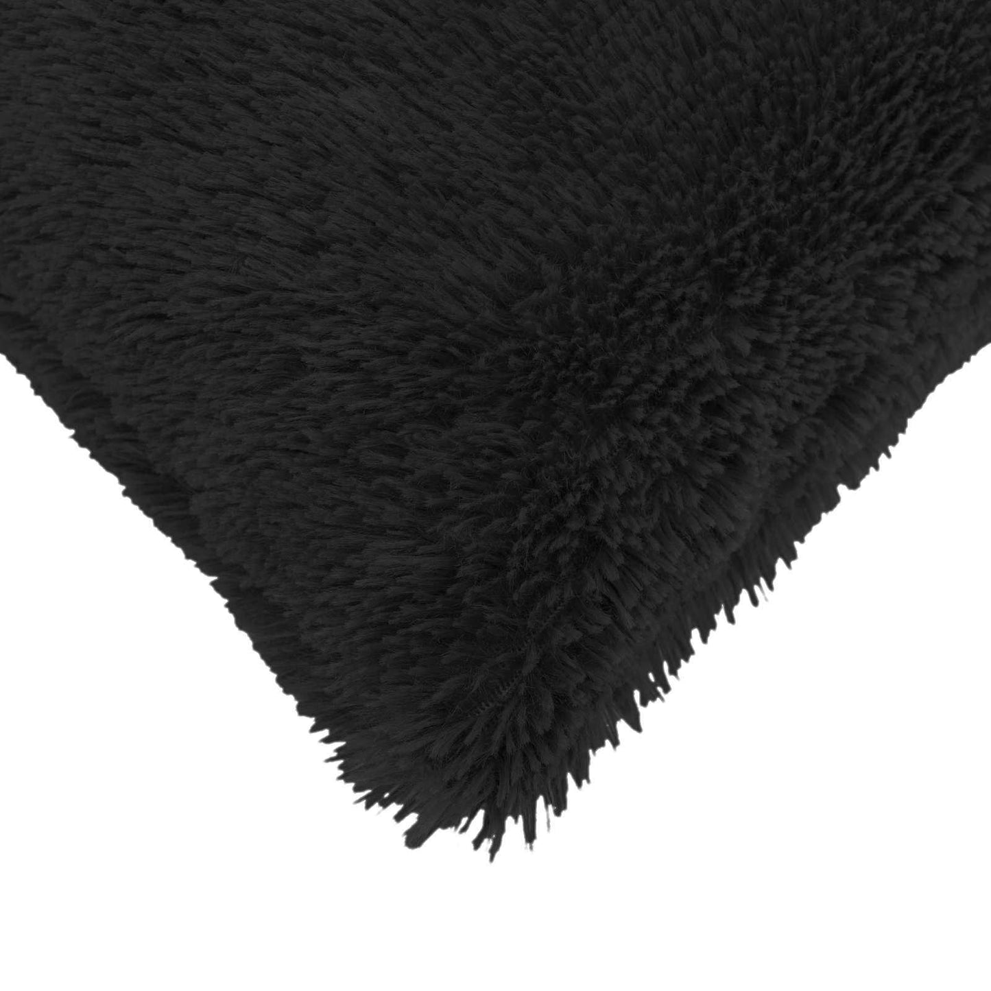 Cuscino con cuscino HEERLEN 6 pz Nero Fleece PV | homemem39