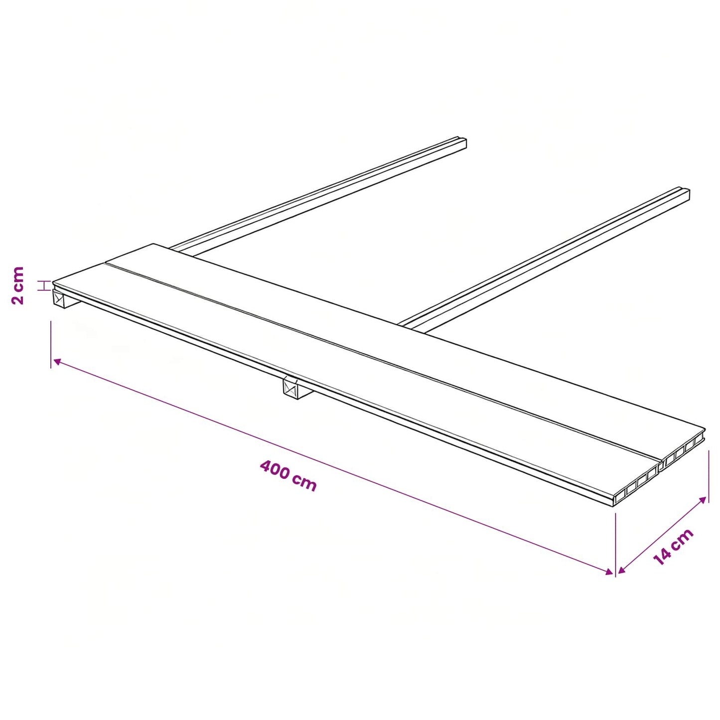 Pavimento da Deck 6 pcs Teak riciclato WPC