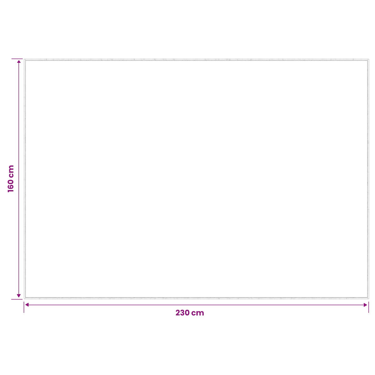 Tappeto Beige 160 x 230 cm 100% Poliestere 3 mm Lavabile