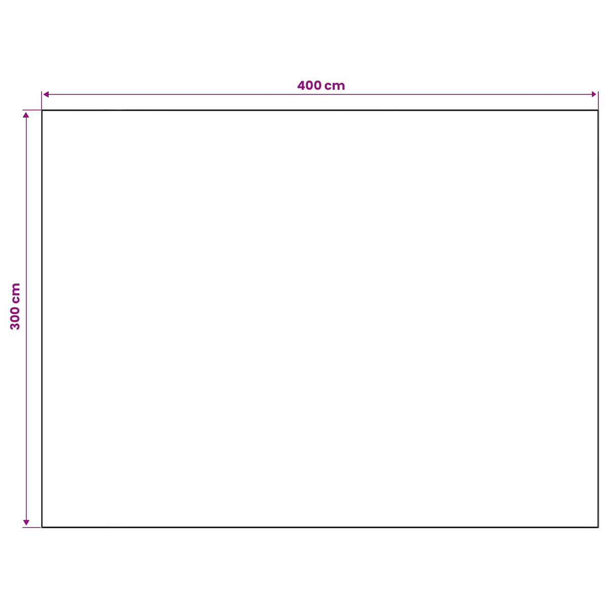 Tappeto ORIZ Motivo a diamante nero 300 x 400 cm | homemem39