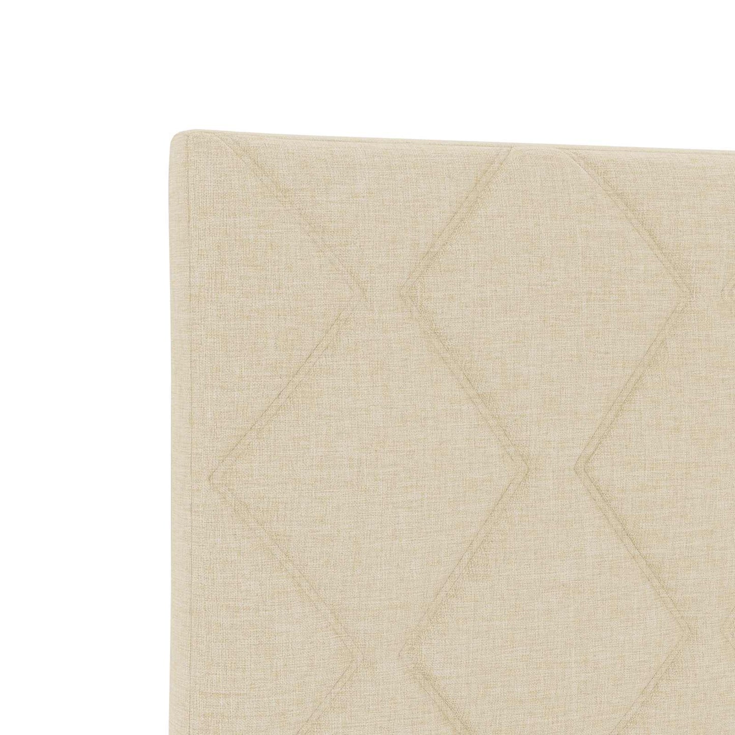 Letto box spring con materasso Crema 160 x 200 cm Tessuto