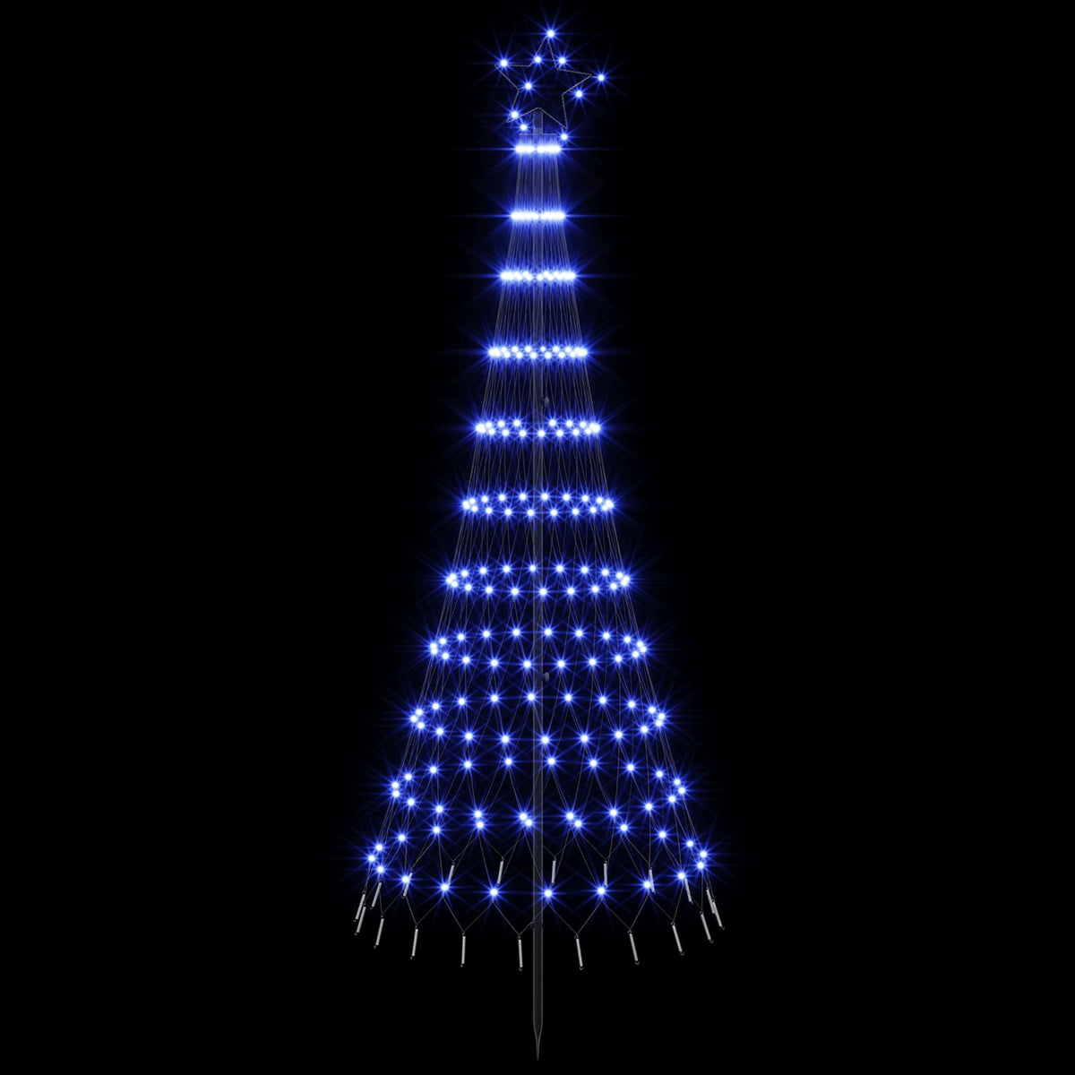 Albero di Natale LED 180 cm 230 LED Ferro