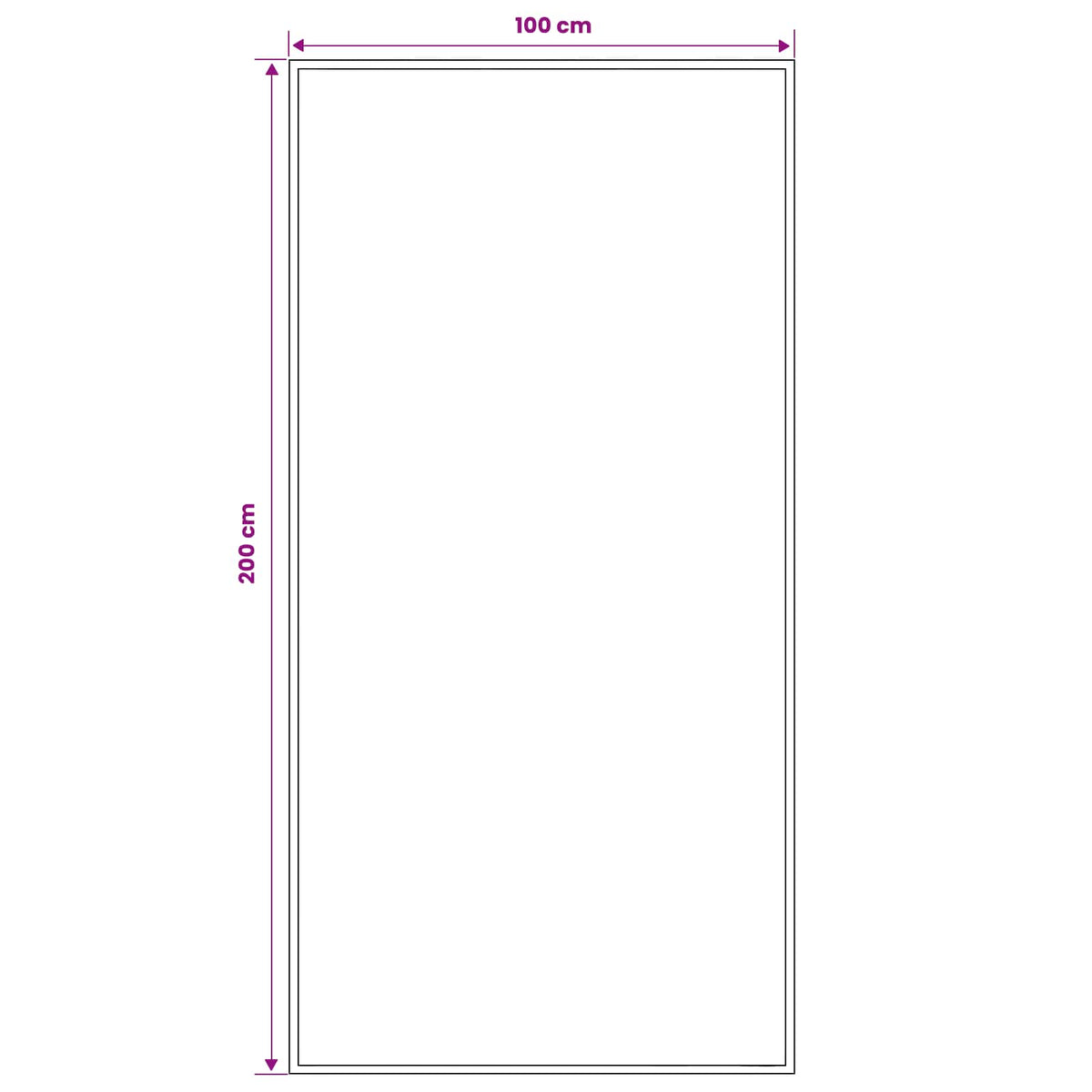 Tappeto Runner FLORNES Tessuto Blu PP 7 mm