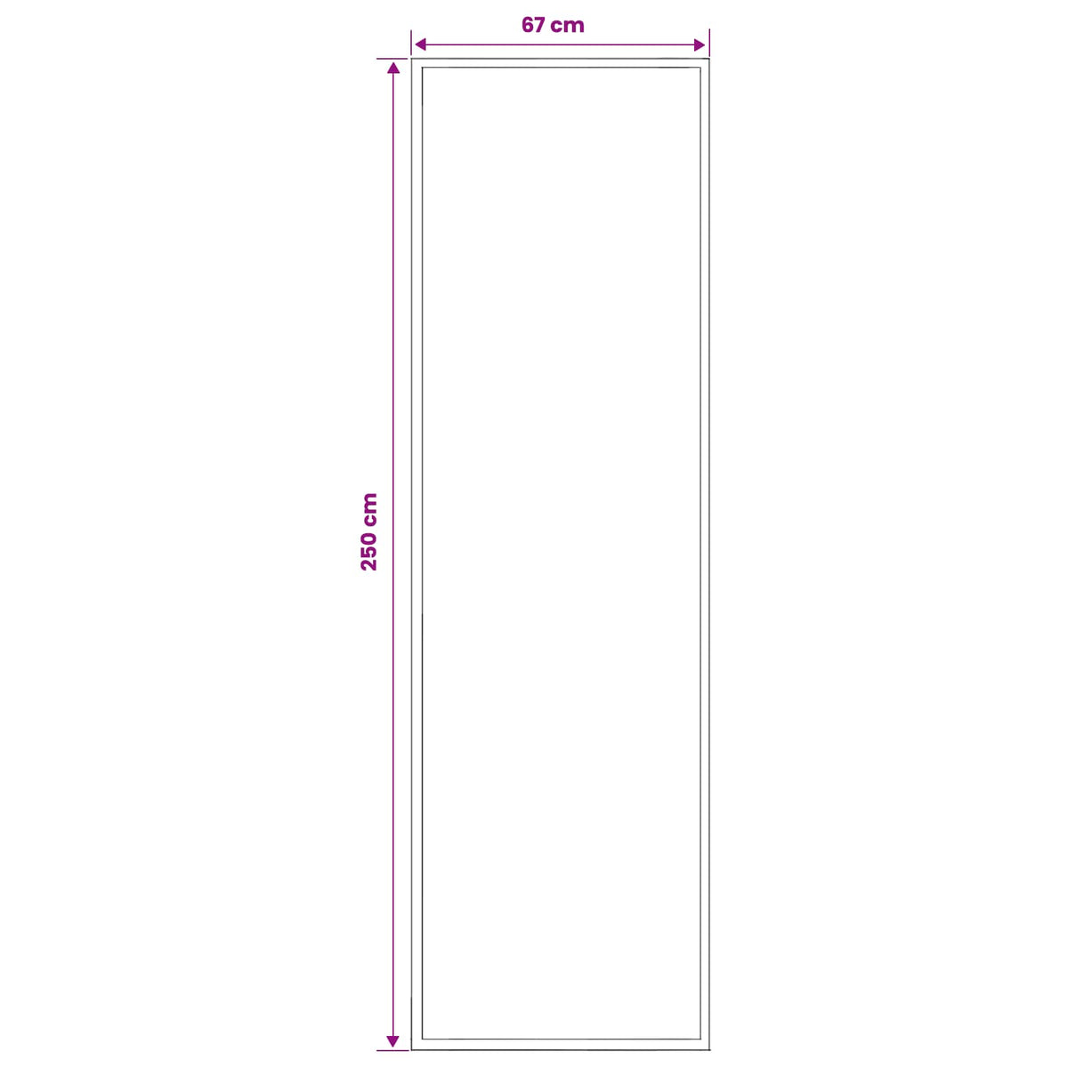 Tappeto Runner FLORNES Tessuto Grigio PP 7 mm | homemem39