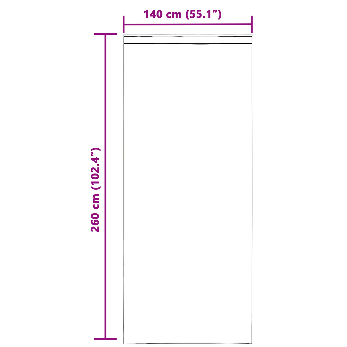 Tende in Voile con Passanti 2 pz Marrone Chiaro 140x260 cm