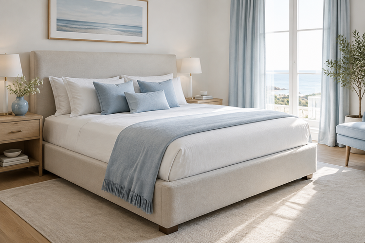 Struttura letto con materasso