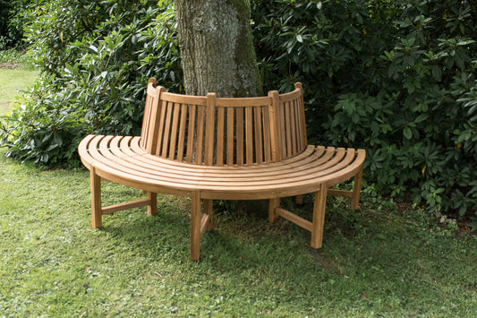 Baumbank Male in Teak 180°: Eleganza Classica per il Tuo Giardino - homemem39