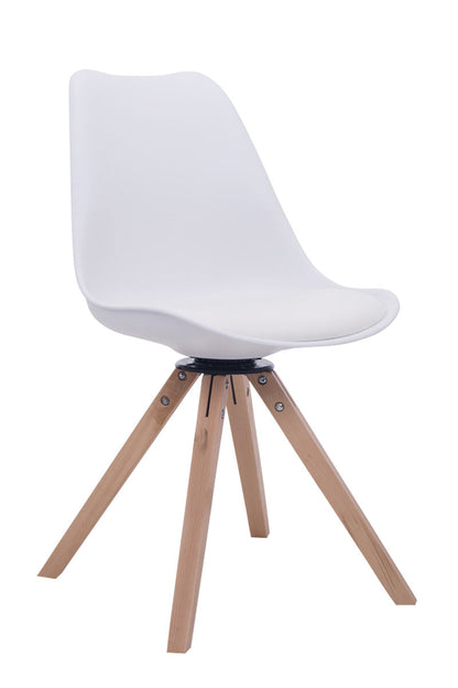 Besucherstuhl Troyes Drehbar Kunstleder Square - homemem39