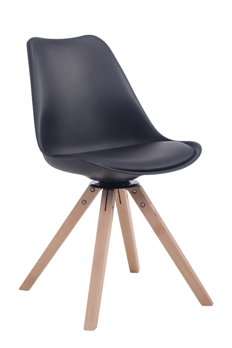 Besucherstuhl Troyes Drehbar Kunstleder Square - homemem39