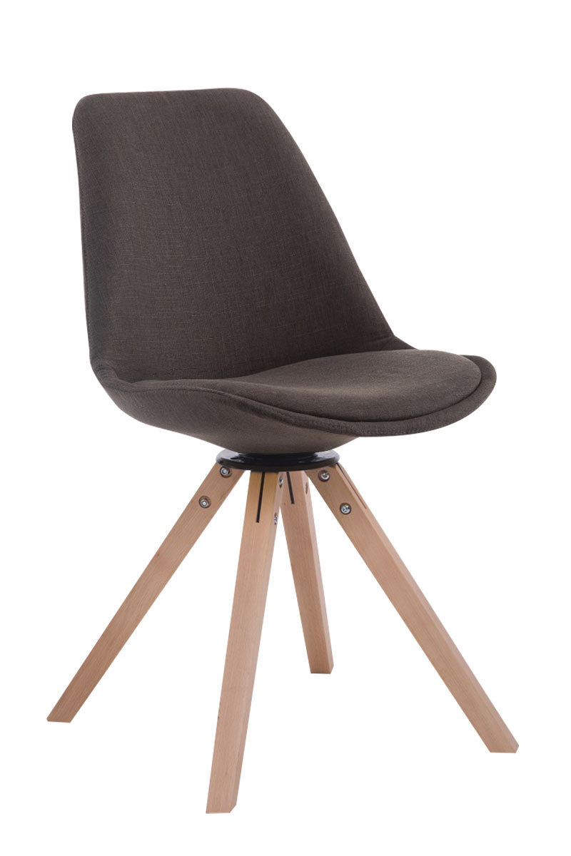Besucherstuhl Troyes Drehbar Stoff Square - homemem39