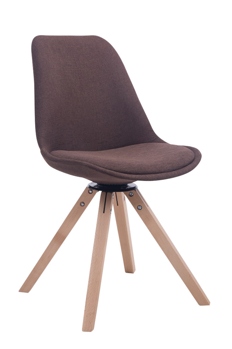 Besucherstuhl Troyes Drehbar Stoff Square - homemem39
