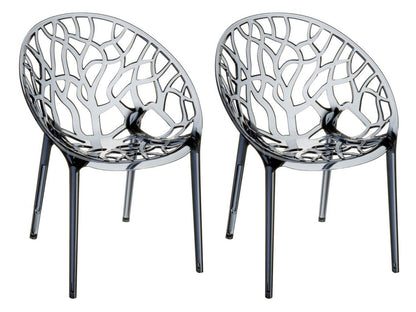 2er Set XXL Gartenstuhl Crystal - homemem39