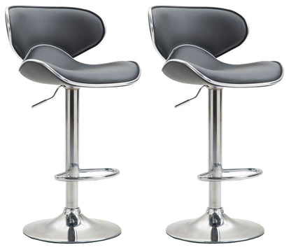 2er Set Barhocker Las Vegas Kunstleder - homemem39