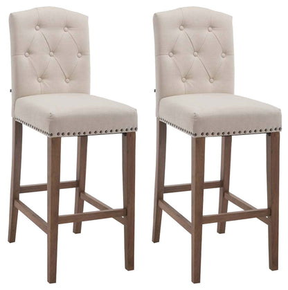 2er Set Barhocker Louise Stoff - homemem39