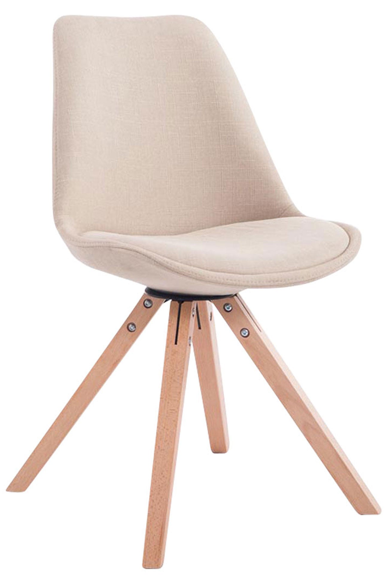 Besucherstuhl Toulouse Stoff Square - homemem39