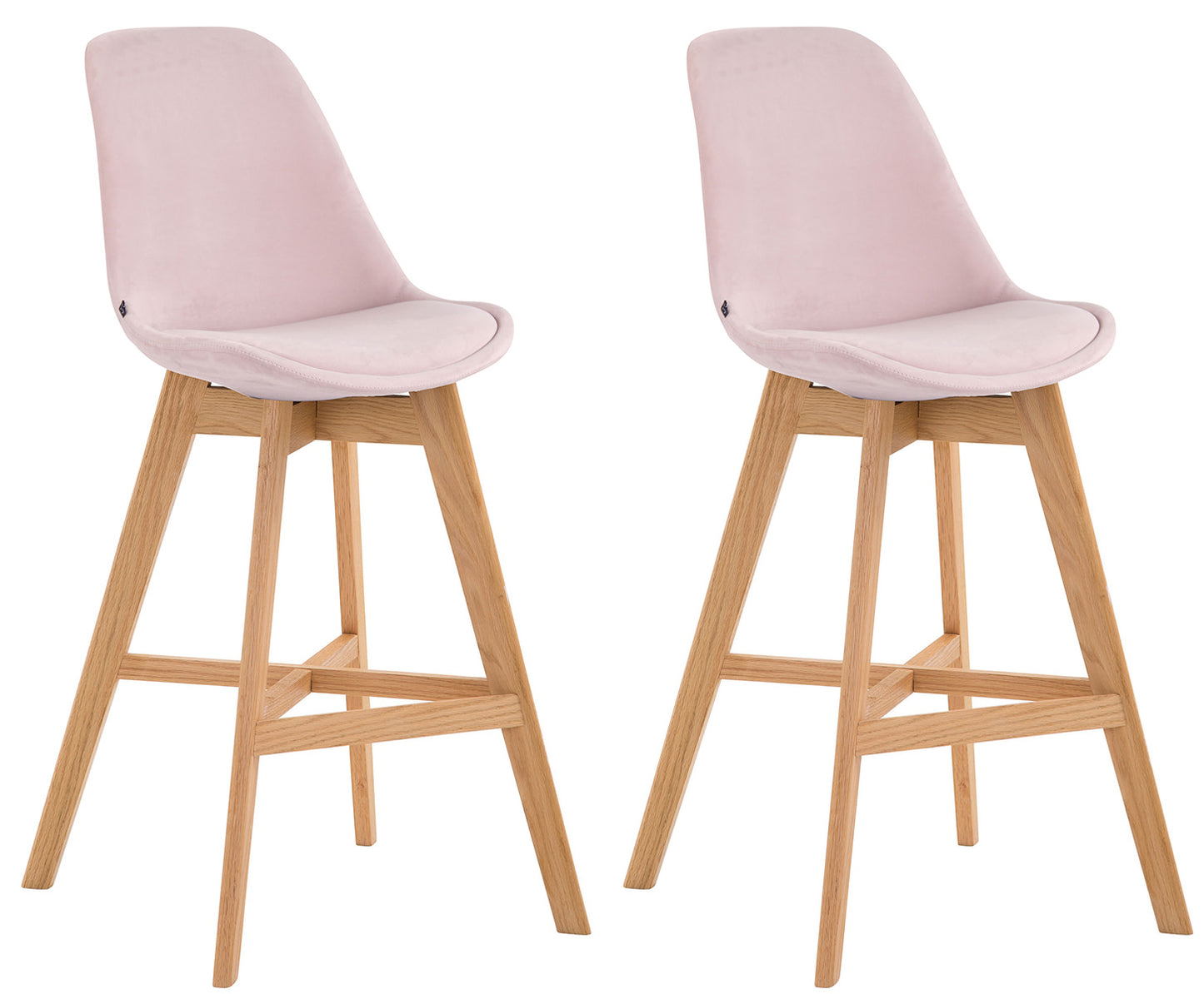 2er Set Barhocker Cannes Samt - homemem39