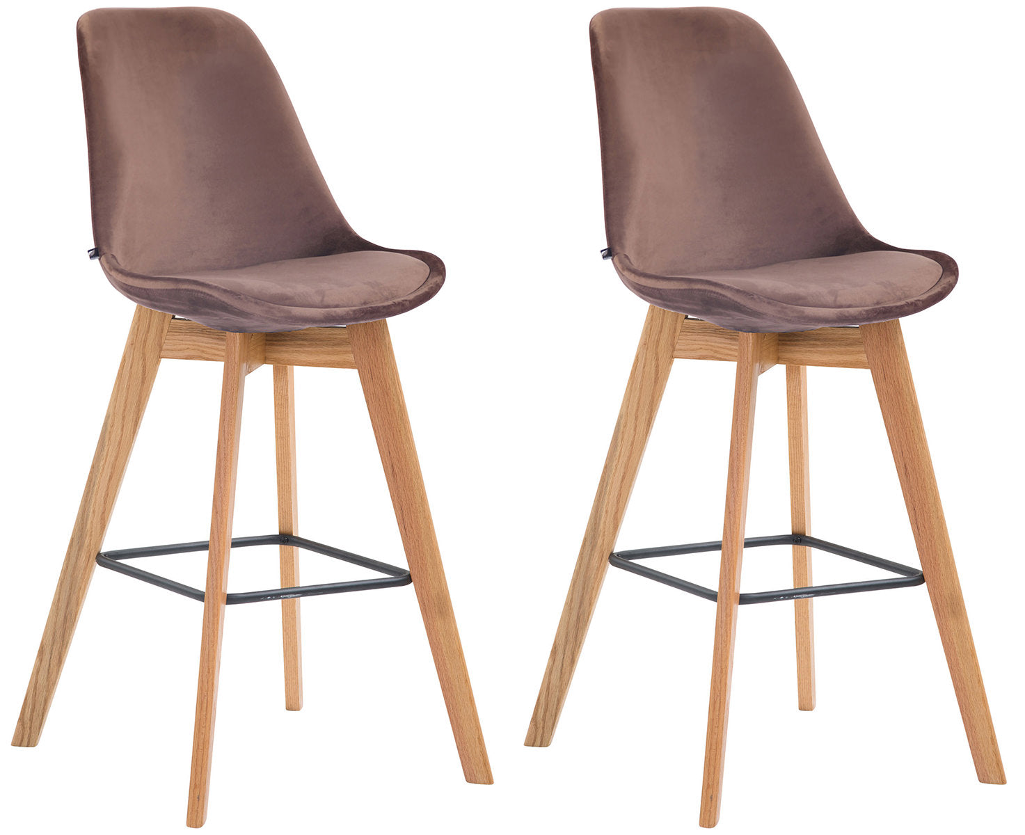 2er Set Barhocker Metz Samt - homemem39