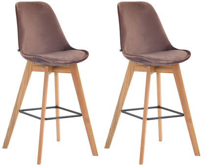2er Set Barhocker Metz Samt - homemem39