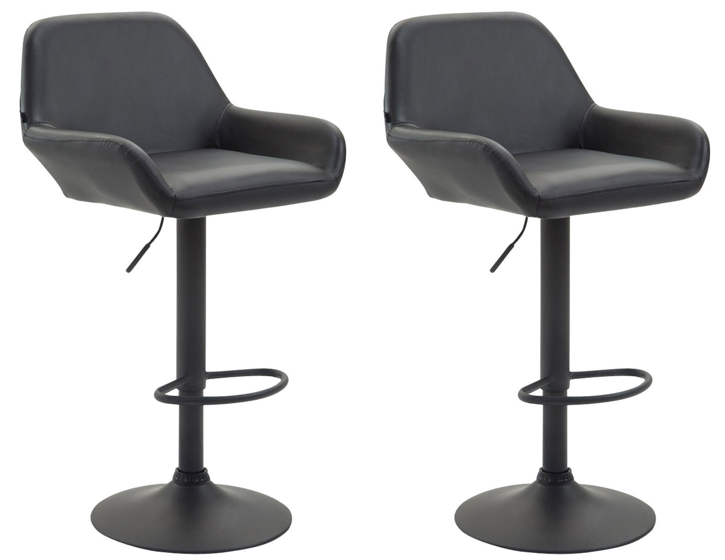 2er Set Barhocker Braga Kunstleder | homemem39