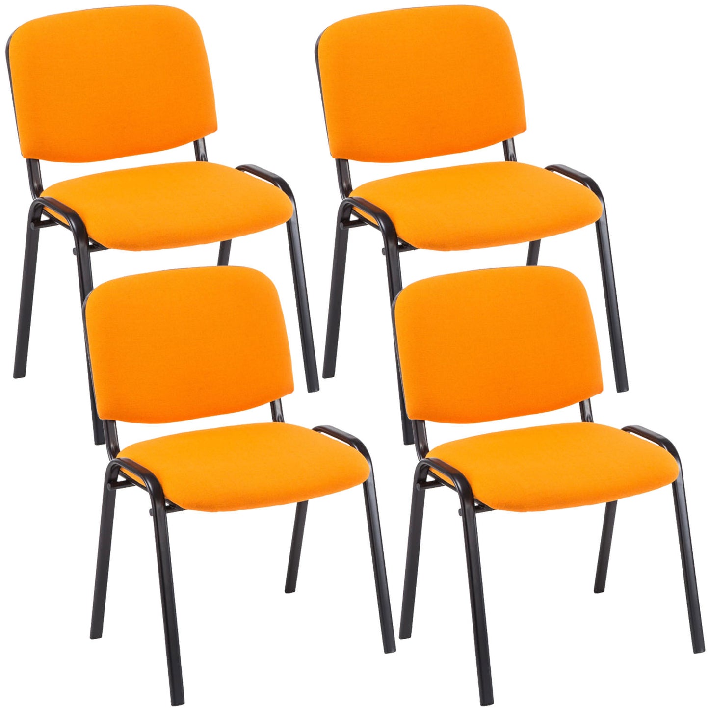 4er Set Besucherstuhl Ken Stoff | homemem39