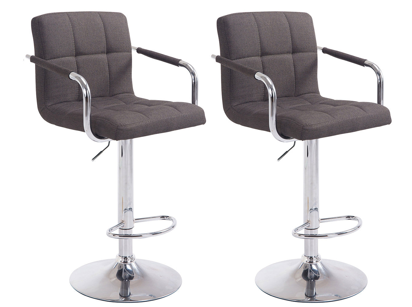 2er Set Barhocker Lucy Stoff - homemem39