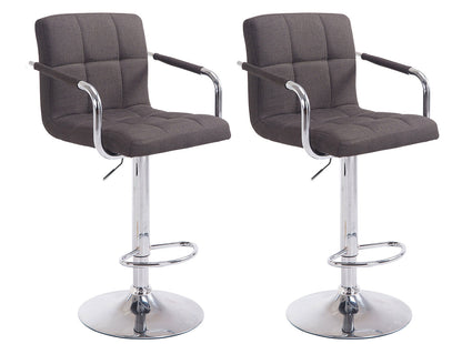 2er Set Barhocker Lucy Stoff - homemem39