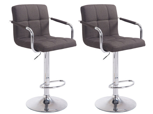 2er Set Barhocker Lucy Stoff - homemem39