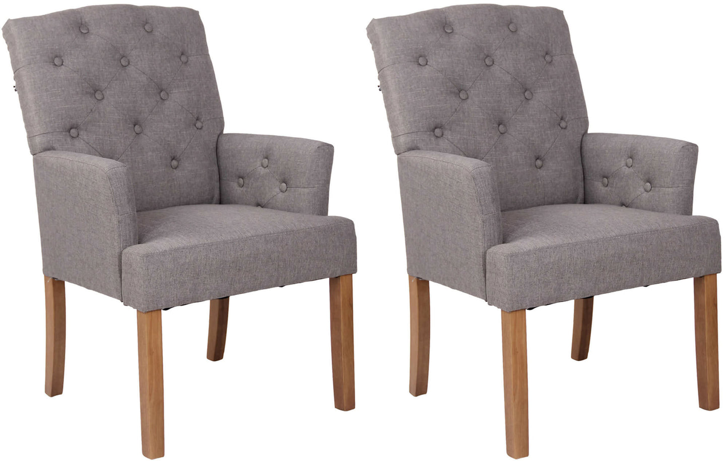 2er Set Esszimmerstuhl Sugar Stoff - homemem39