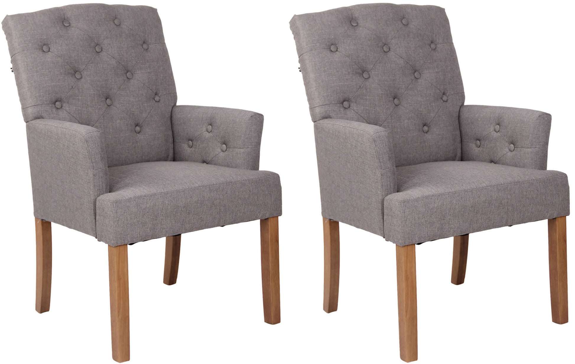 2er Set Esszimmerstuhl Sugar Stoff - homemem39