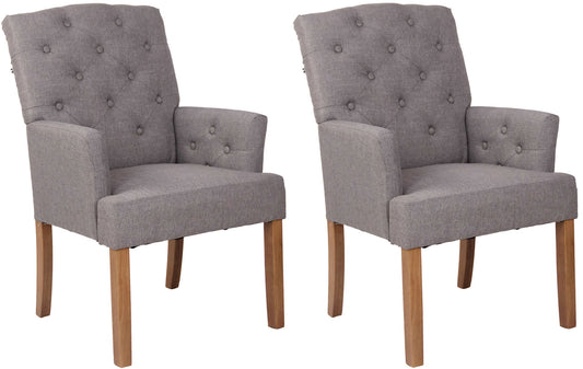 2er Set Esszimmerstuhl Sugar Stoff - homemem39