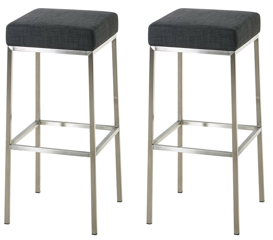 2er Set Barhocker Montreal Stoffbezug | homemem39