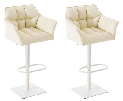2er Set Barhocker Damaso Kunstleder | homemem39