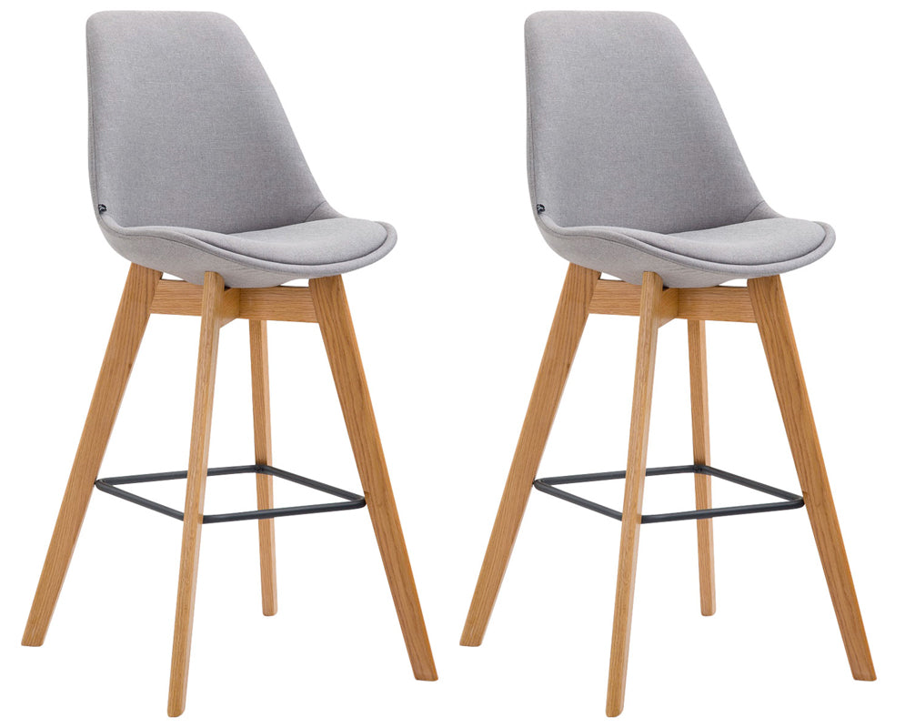 2er Set Barhocker Metz Stoff - homemem39
