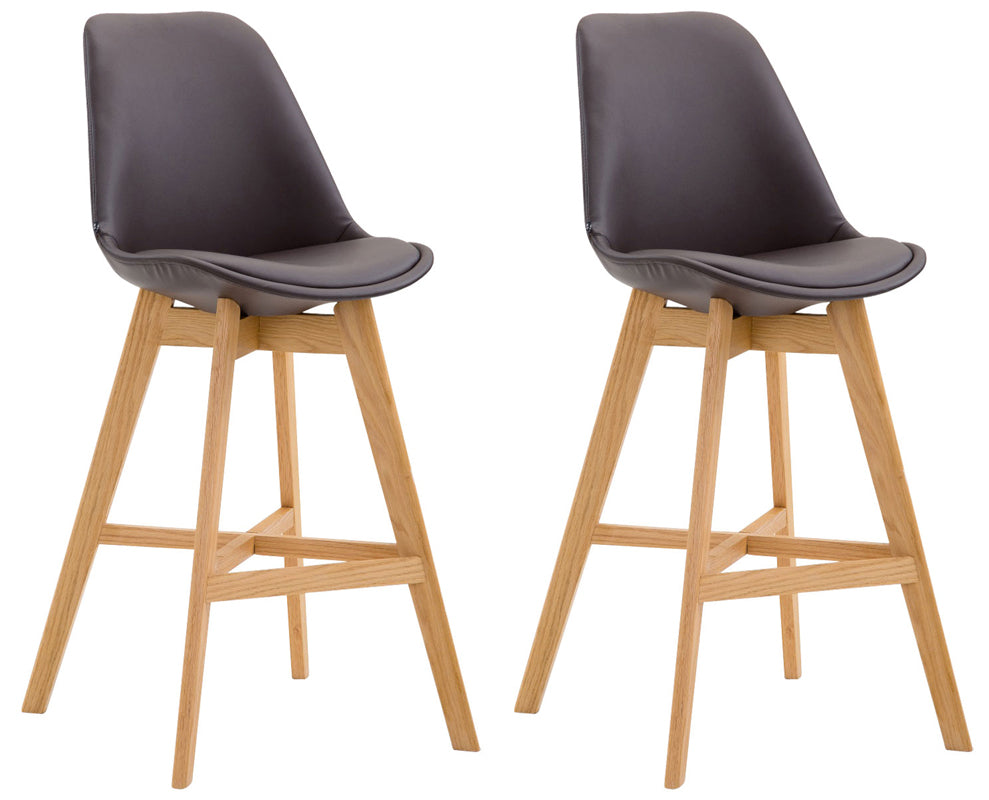 2er Set Barhocker Cannes Kunstleder - homemem39