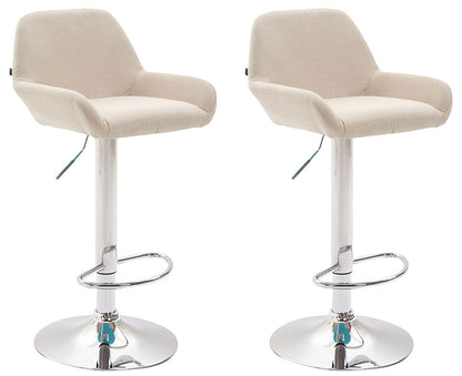 2er Set Barhocker Braga Stoff - homemem39