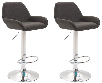 2er Set Barhocker Braga Stoff - homemem39