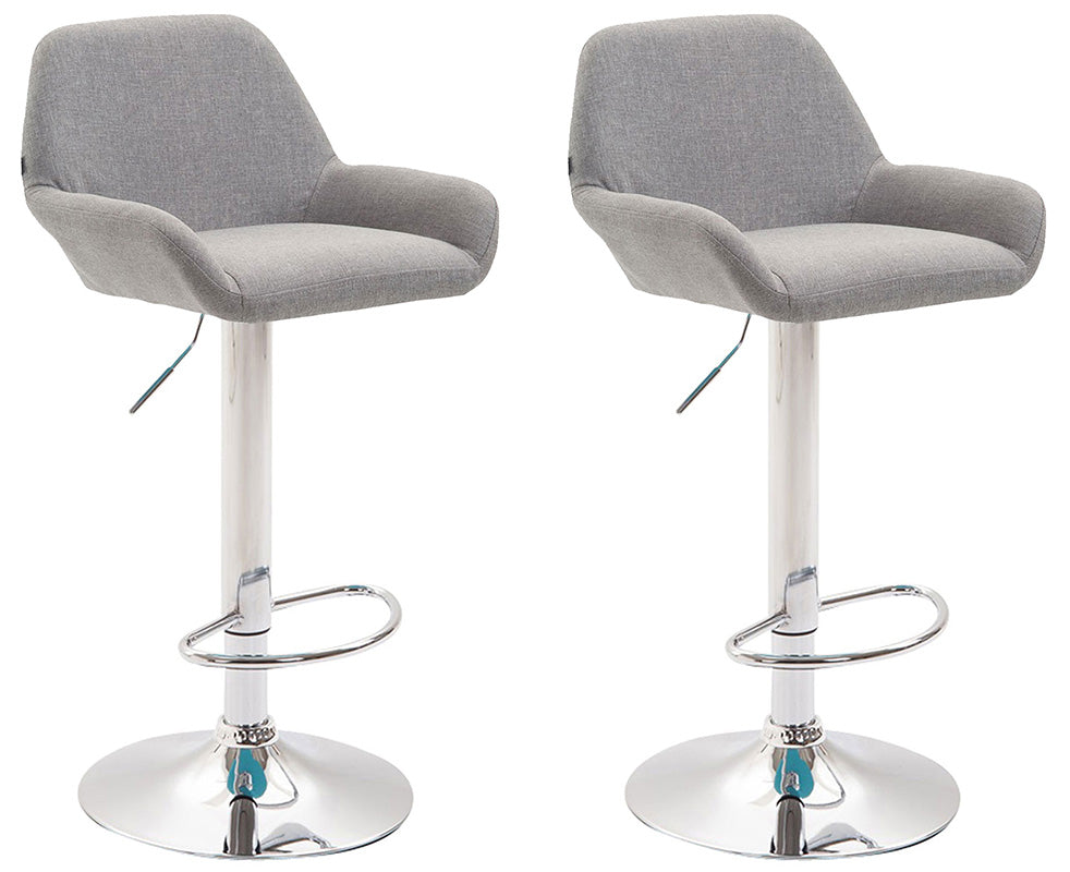 2er Set Barhocker Braga Stoff - homemem39