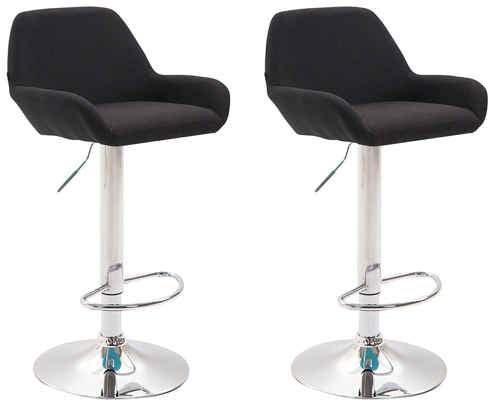 2er Set Barhocker Braga Stoff | homemem39