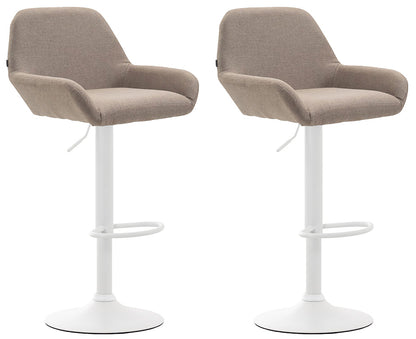 2er Set Barhocker Braga Stoff - homemem39