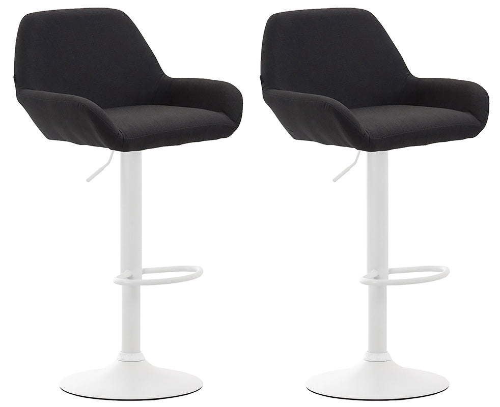 2er Set Barhocker Braga Stoff | homemem39