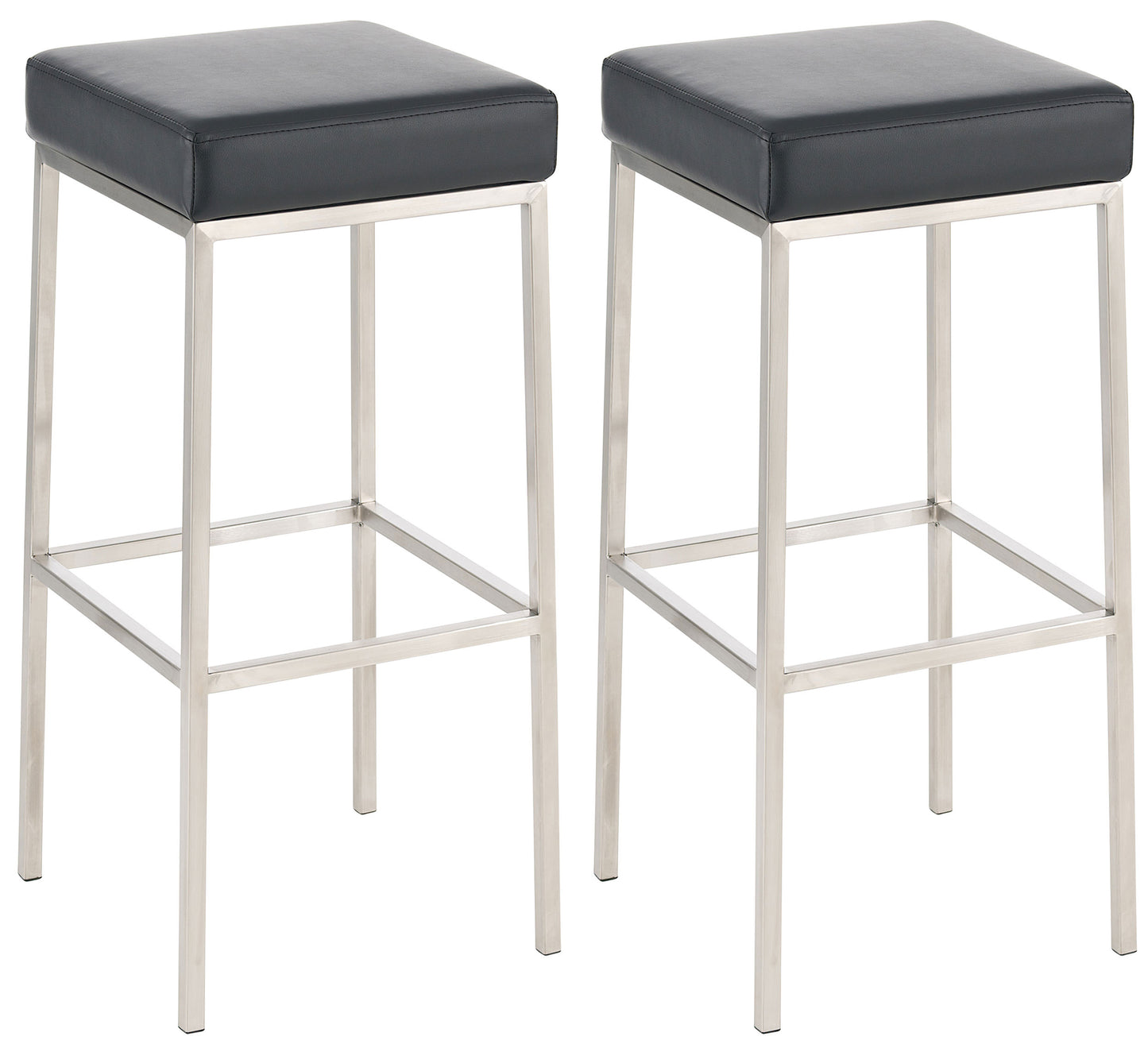 2er Set Barhocker Montreal Kunstlederbezug | homemem39