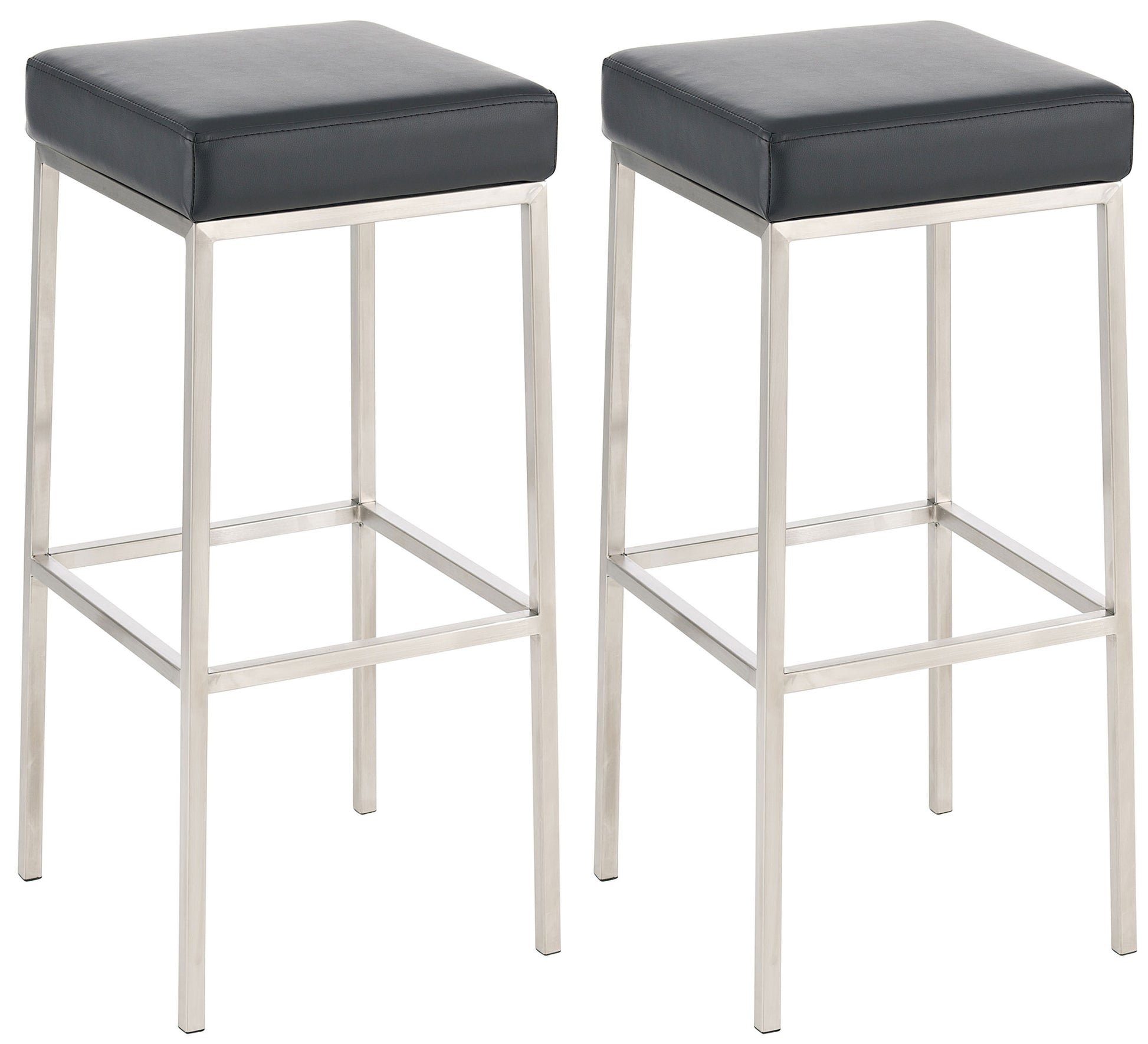 2er Set Barhocker Montreal Kunstlederbezug | homemem39