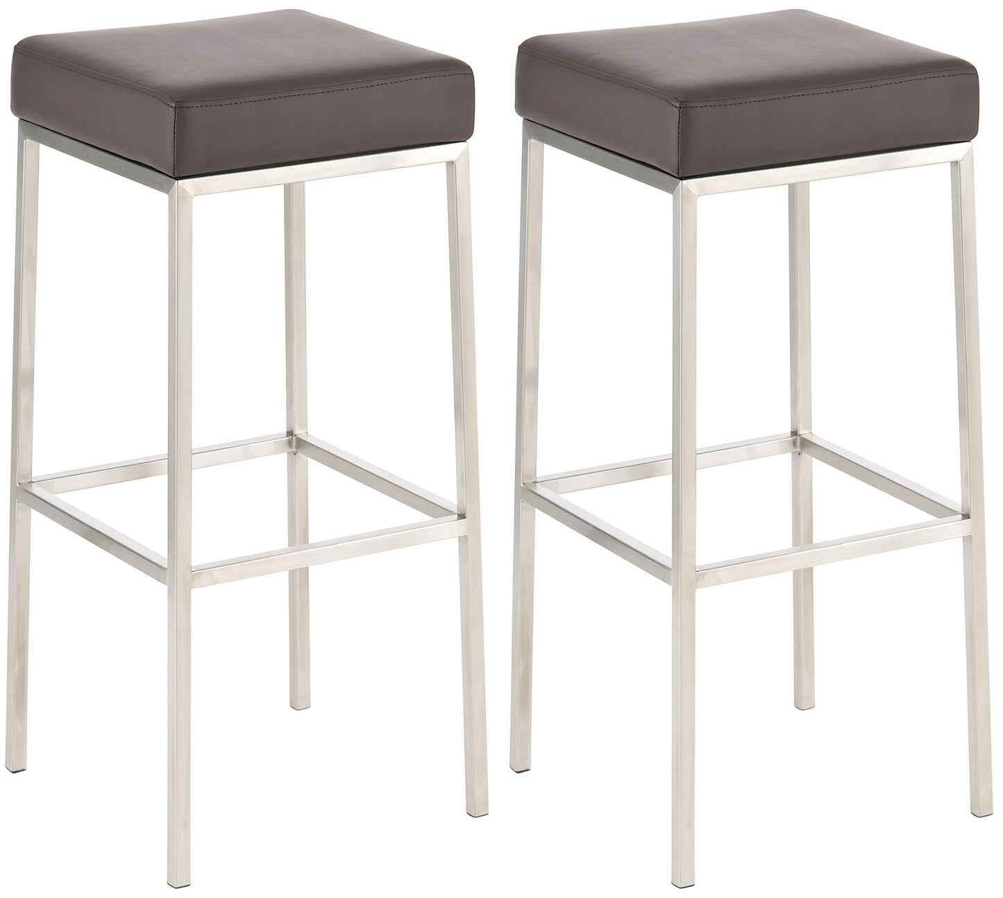 2er Set Barhocker Montreal Kunstlederbezug | homemem39