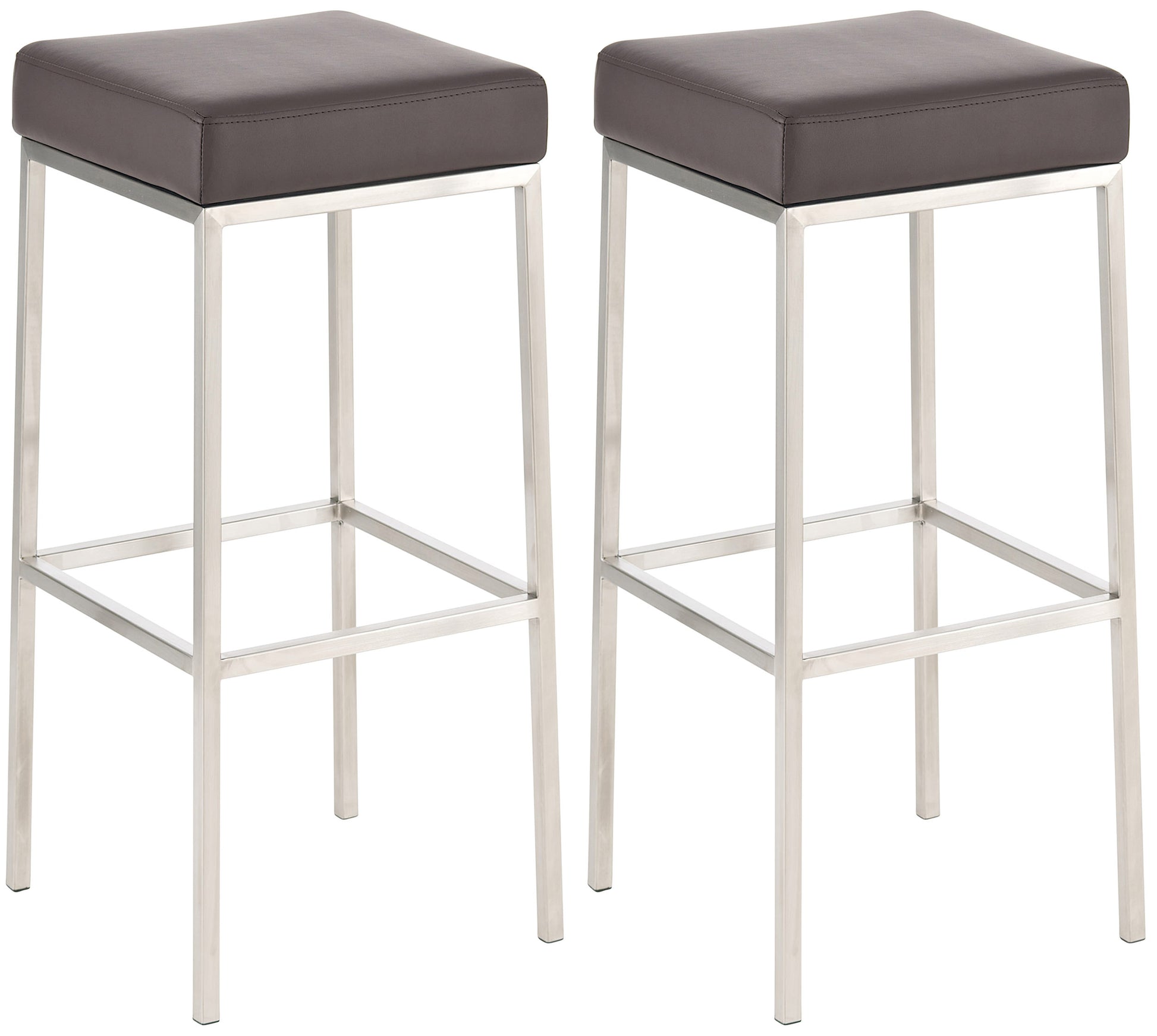 2er Set Barhocker Montreal Kunstlederbezug | homemem39