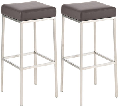 2er Set Barhocker Montreal Kunstlederbezug | homemem39