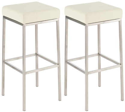 2er Set Barhocker Montreal Kunstlederbezug | homemem39